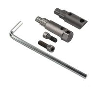Valvola ad angolo rotto, estrattore per tubi da 20 mm/25 mm, filettatura inversa, rimozione viti in metallo, strumento di riparazione idraulica blu argento opzionale (argento)