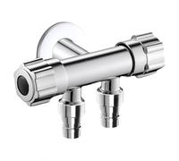 Valvola Ad Angolo Sottolavello Valvola Angolare A Tre Vie G1/2 Deviatore Per Rubinetto Lavatrice Con Un Ingresso E Due Uscite Per Lavatrici Doppie