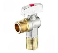 Valvola ad angolo Valvola di arresto 'acqua a flusso grande con nucleo a sfera G1/2 e rubinetto della valvola di controllo del flussostato 'acqua fredda Bagno(B-Red)