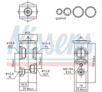 Valvola ad espansione, Climatizzatore anteriore per VOLVO S60 S80 V70 XC70 XC90
