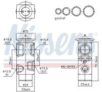 Valvola ad espansione, Climatizzatore per ALFA ROMEO FIAT OPEL VAUXHALL 145 146