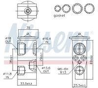 Valvola ad espansione, Climatizzatore per AUDI SKODA VW A3 GOLF GOLF ALLTRACK GO