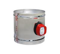 Valvola ammortizzatore d'aria in acciaio inox da 150 mm 220 V Condotto d'aria elettrico ammortizzatore motorizzato per valvola del tubo di ventilazione da 6 pollici