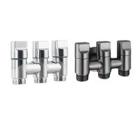 Valvola angolare a 3 vie, migliora la funzionalità della tua casa, oro commerciale Spaces with the Three Way Diverter Valve(Silver)