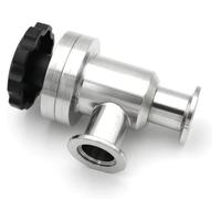 Valvola angolare a deflettore for alto vuoto manuale di tipo L in acciaio inossidabile - Compatibile con flange KF16, KF25, KF40, KF50(KF16)