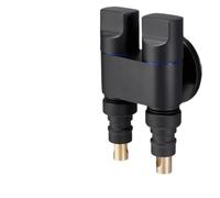 [Valvola angolare a doppio scopo in rame] Rubinetto per lavatrice con ingresso e due uscite, arresto automatico dell'acqua, doppia uscita dell'acqua, doppio controllo, interfaccia universale a doppia