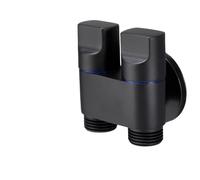 [Valvola angolare a doppio scopo in rame] Rubinetto per lavatrice con ingresso e due uscite, arresto automatico dell'acqua, doppia uscita dell'acqua, doppio controllo, interfaccia universale a doppia