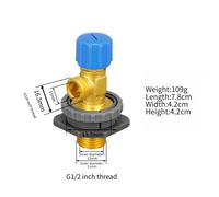 Valvola angolare cisterna wc ottone filettatura G3/8 G1/2 per Geberit UP300 UP32