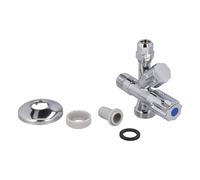 Valvola Angolare Combinata 3/8"X10mm 3/4" Attacco Per Tubo Bluparts