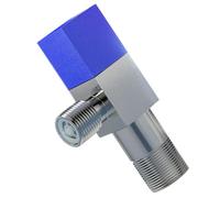 Valvola Angolare di Arresto per Toilette 1/2 Pollice in Metallo Blu