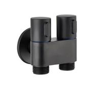 Valvola angolare doppia uscita bagno per wc e bidet con interfaccia G1/2