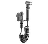 Valvola angolare G1/2 interfaccia bidet spruzzatore WC set realizzato con materiali in lega robusta, prestazioni di lunga durata prevenendo la ruggine (grigio)
