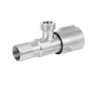 Valvola Angolare in Acciaio Inox per Chiusura Acqua, Argento