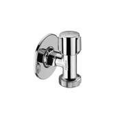 Schell Valvola di collegamento per elettrodomestici, 1/2 "x 3/4", risparmio di spazio extra per situazioni di installazione difficili, con rosetta a parete e comoda maniglia in ABS, prodotta in