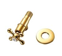 Valvola angolare, valvola di arresto dell'acqua per WC, valvola angolare in ottone, 1/2", 102 x 65 mm, interruttore di sicurezza per acqua domestica, adatto per rubinetti da cucina, rubinetti da bagno