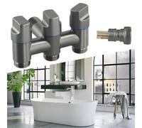 Valvola angolare versatile a tre comandi perfetta per uso bagno e balcone