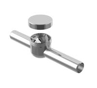 Bonomini 0750AR54B7 | Valvola Antiriflusso Orizzontale | Sifone DN32 | Valvola di Non Ritorno | Antiodore Scarichi | Plastica, Cromato