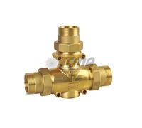 VALVOLA ANTICONDENSA 1" con BOCCHETTONI maschio per Termostufe Termocamino 55°