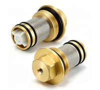 Valvola Antiriflusso 1/2 Pollice Compatibile con Grohe 1411600M, Set di 2 | per Rubinetti Incassati e Termostati Grohe, in Ottone, Antiriflusso, Montaggio Facile