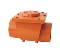 VALVOLA ANTIRIFLUSSO IN PVC ROSSO Diam 100