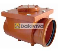 VALVOLA ANTIRIFLUSSO PER FOGNATURA IN PVC CON O-RING