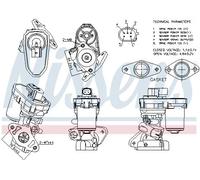 Valvola aria secondaria elettrico 98151 NISSENS per LAND ROVER FIAT ALFA ROMEO