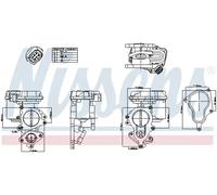 NISSENS 98156 Valvola EGR