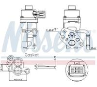 Valvola aria secondaria elettrico 98168 NISSENS per FORD MAZDA VOLVO