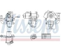 Valvola aria secondaria elettrico 98264 NISSENS per RENAULT DACIA NISSAN