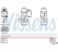 Valvola EGR NISSENS 98365 per MAZDA 2 (DE_, DH_) 1.3 2010-2015