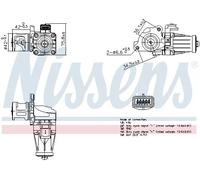 Nissens Valvola EGR 98376 per Ford, Citroën, Peugeot, Volvo, Fiat, Mitsubishi, DS