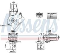 Nissens 98405 VALVOLA AGR Per Mercedes-Benz Renault Nissan Dacia Infiniti