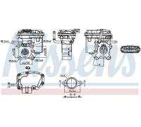 Nissens Valvola aria secondaria elettrica 98447 per Toyota Corolla Tre volumi