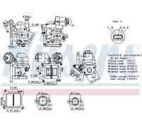 Valvola EGR Ricircolo Gas per Volvo XC60 V40 Hatchback 156 525 526 157 Bw