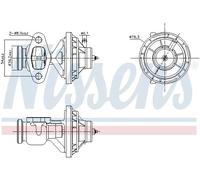 NISSENS 98342 Valvola EGR