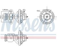 Valvola EGR NISSENS 98390
