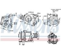 Valvola aria secondaria pneumatico 98424 NISSENS per CITROËN PEUGEOT IVECO FIAT