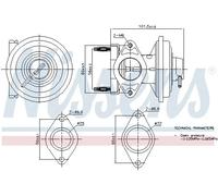 Nissens 98444 Valvola EGR per Ford Mondeo III Familiare Transit