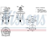 NISSENS 98474 Valvola EGR