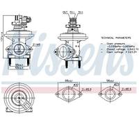 Valvola aria secondaria pneumatico 98480 NISSENS per FORD MONDEO III Tre volumi