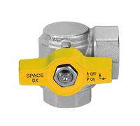 Valvola arresto a sfera da squadra cromata nichelata tre quarti di pollice EFFEB