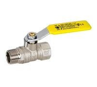 Valvola arresto a sfera mod. 1 ottone leva gas maschio/femmina BUGATTI