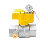 Valvola arresto a sfera ottone cromato mod. A farfalla ENOLGAS