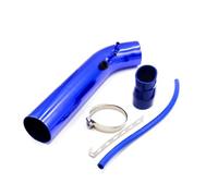 Valvola aspirazione Kit Di Tubi Di Aspirazione Universali In Alluminio Per Prese D'aria Per Auto, Tubi Da 3'' Pollici E 76 Mm, Filtro Per Condotto Freddo, Accessori Per Automobili(Blue)