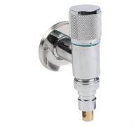 Valvola automatica ad angolo di arresto dell'acqua in acciaio inossidabile per lavatrice, cucina e giardino, filettatura G1/2 e G3/4, design con filtro a compressione a prova di perdite, colore