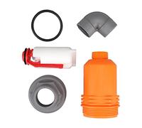 Valvola automatica di aspirazione e scarico dell’aria G2, valvola pneumatica a passaggio diretto, valvola di scarico automatica in plastica PP con filetto maschio G2 e porto G1 per (Composto Tipo