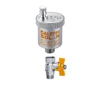 Valvola automatica di sfogo aria Caleffi per impianti solari 3/8M con rubinetto