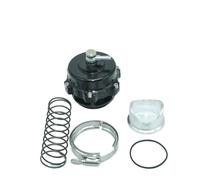 Valvola Blow Off CNC BOV autentica da 50 mm, stile Tial, di alta qualità, nera, con flangia a V.