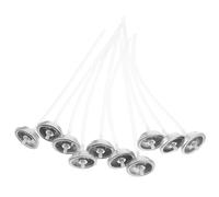 Valvola Bomboletta Spray Sostituzione 10 Pezzi Plastica Ferro Argento | Controllo Preciso dello Spruzzo, Tenuta Anti Perdita, per Bottiglie da Giardino e Spray