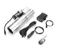 Valvola Bypass Scarico,Scarico elettrico Downpipe 2,5 pollici in acciaio inossidabile controllo elettrico valvola di scarico tubo di scarico ritaglio valvola di esclusione kit di controllo remoto